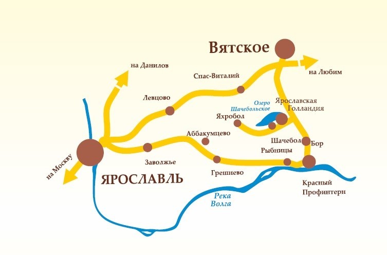 Вятское ярославская область карта